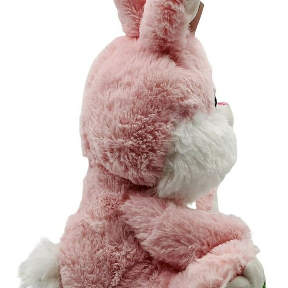 Sugarloaf Kellytoy Bunny Plush Pink Rabbit Carrot Feet Easter Pink Eyes Stuffed - Picture 6 of 11